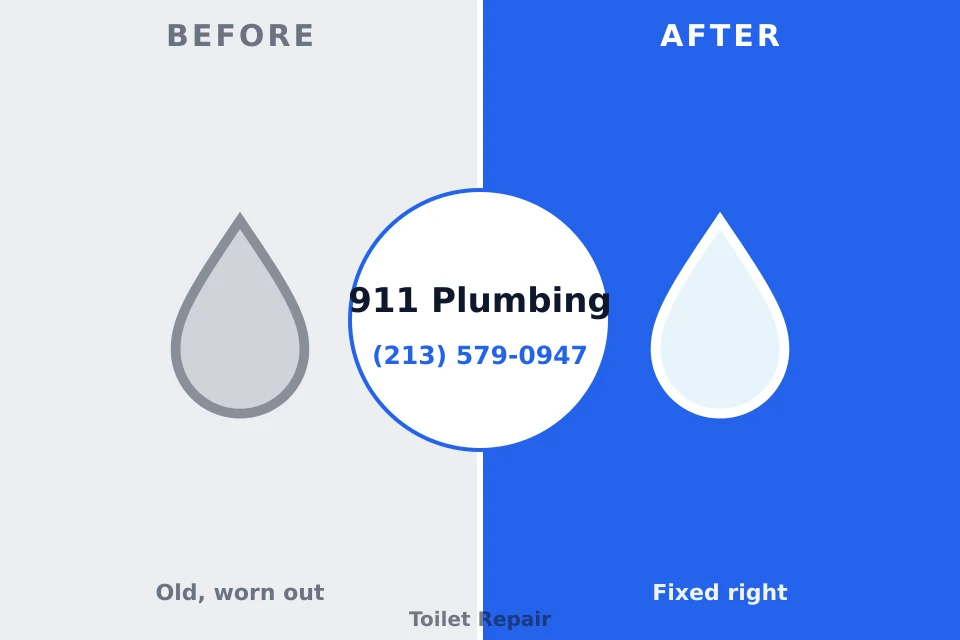 Before and after: plumbing repair West Long Branch, NJ